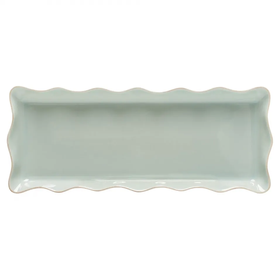 Cook & Host Robin'S Egg Blue Rect. Tray 16.5'' x 6.75'' H1.5''