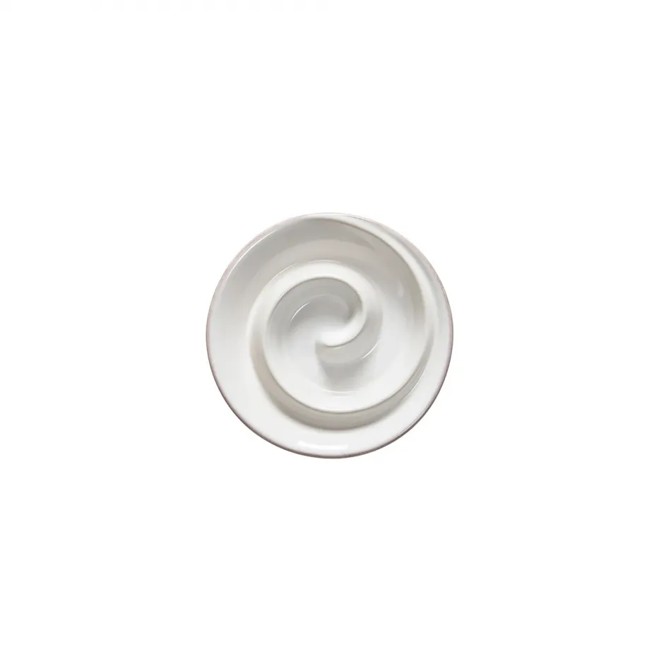 Cook & Host White Spiral Appetizer Dish D6'' H1.25''