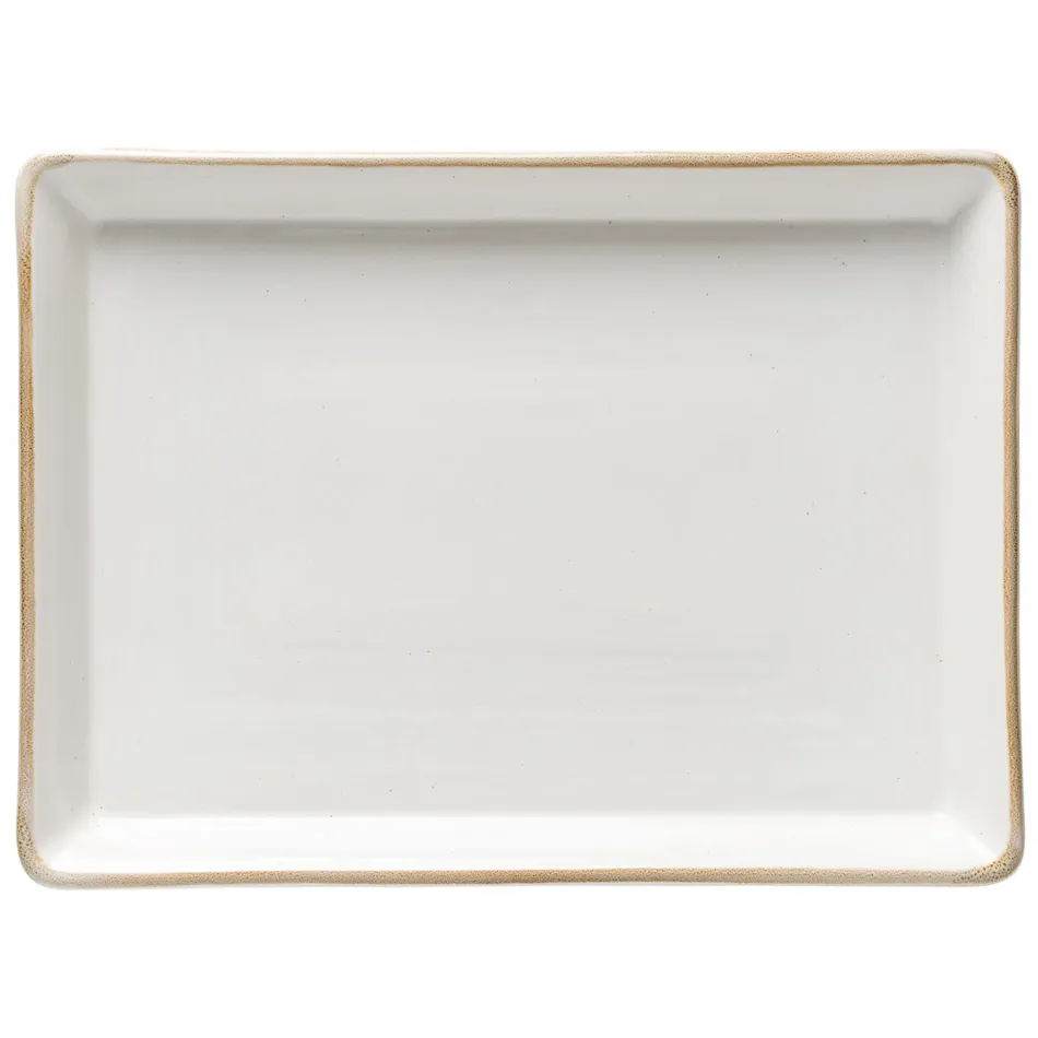 Sardegna White Rectangular Platter 17.75'' x 13'' H1.75''