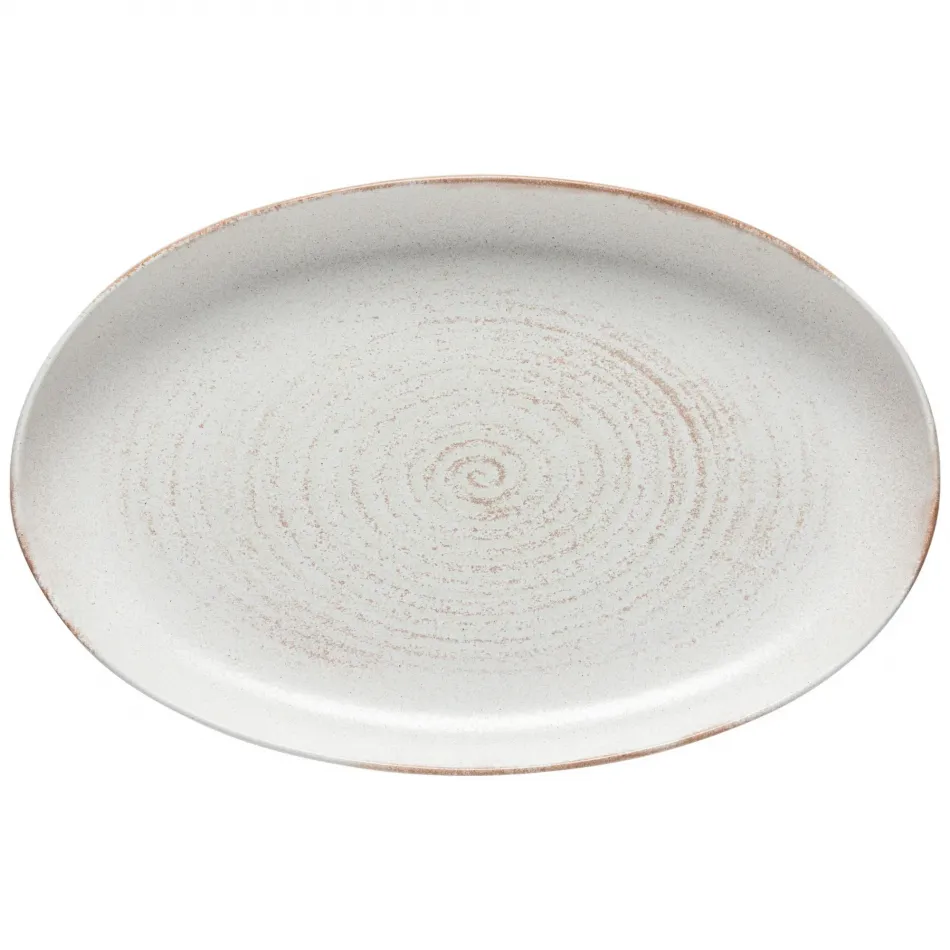 Vermont Cream Oval Platter 16'' x 10.25'' H1.75''