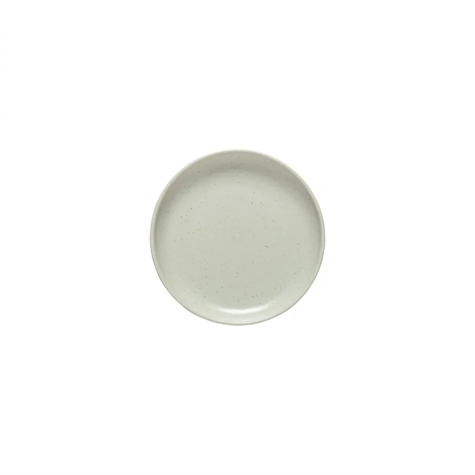 Pacifica Oyster Grey Bread Plate D6.25'' H1''