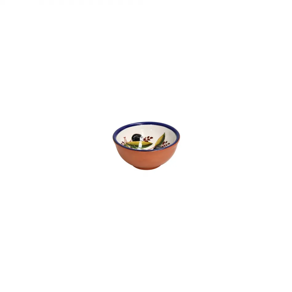 Alentejo Terracotta Olive Dip Bowl D4.5'' H2'' | 8 Oz.