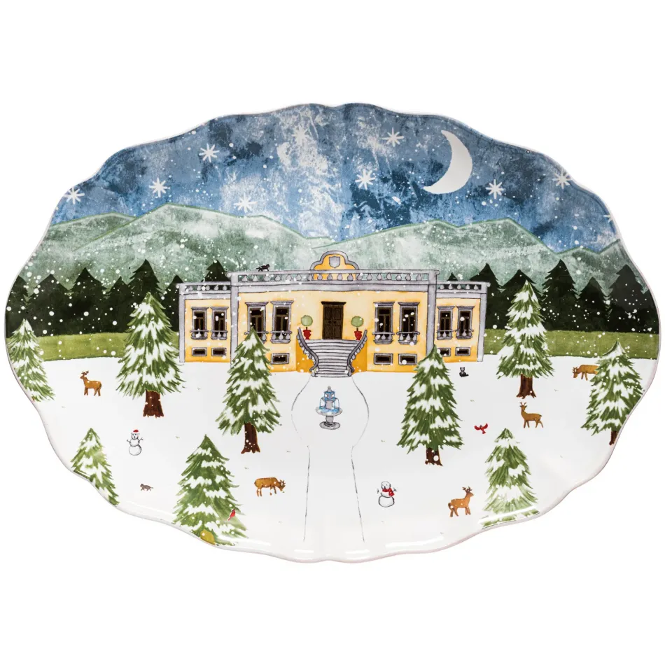 The Nutcracker White Oval Platter 19.5'' x 13.75'' H1.75''