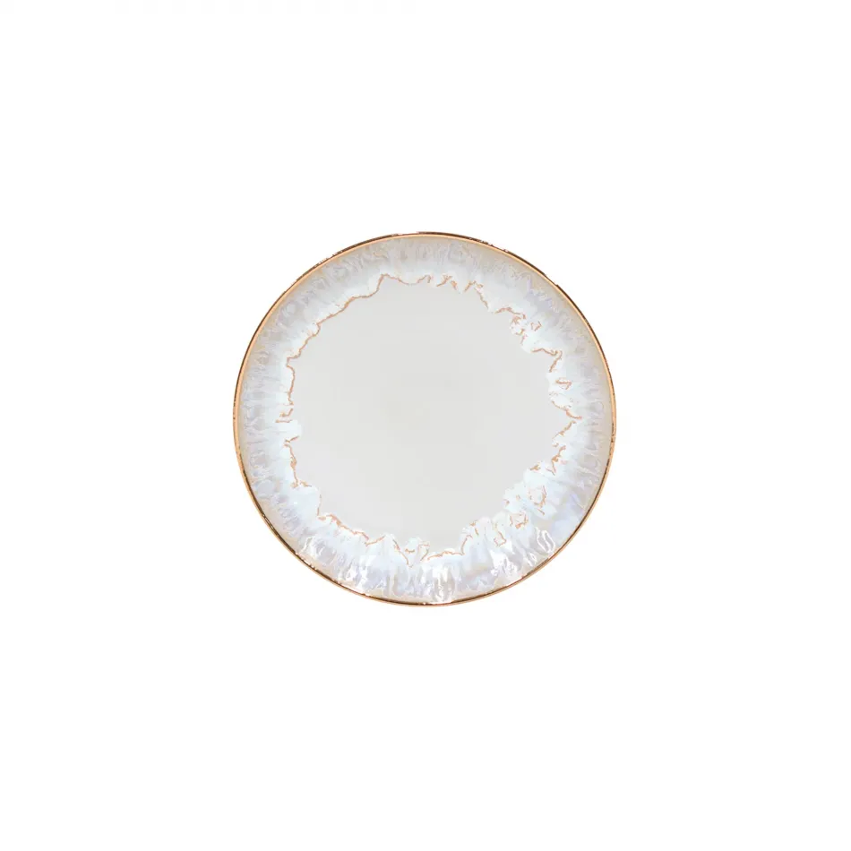 Taormina White & Gold Salad Plate D8.5'' H1''