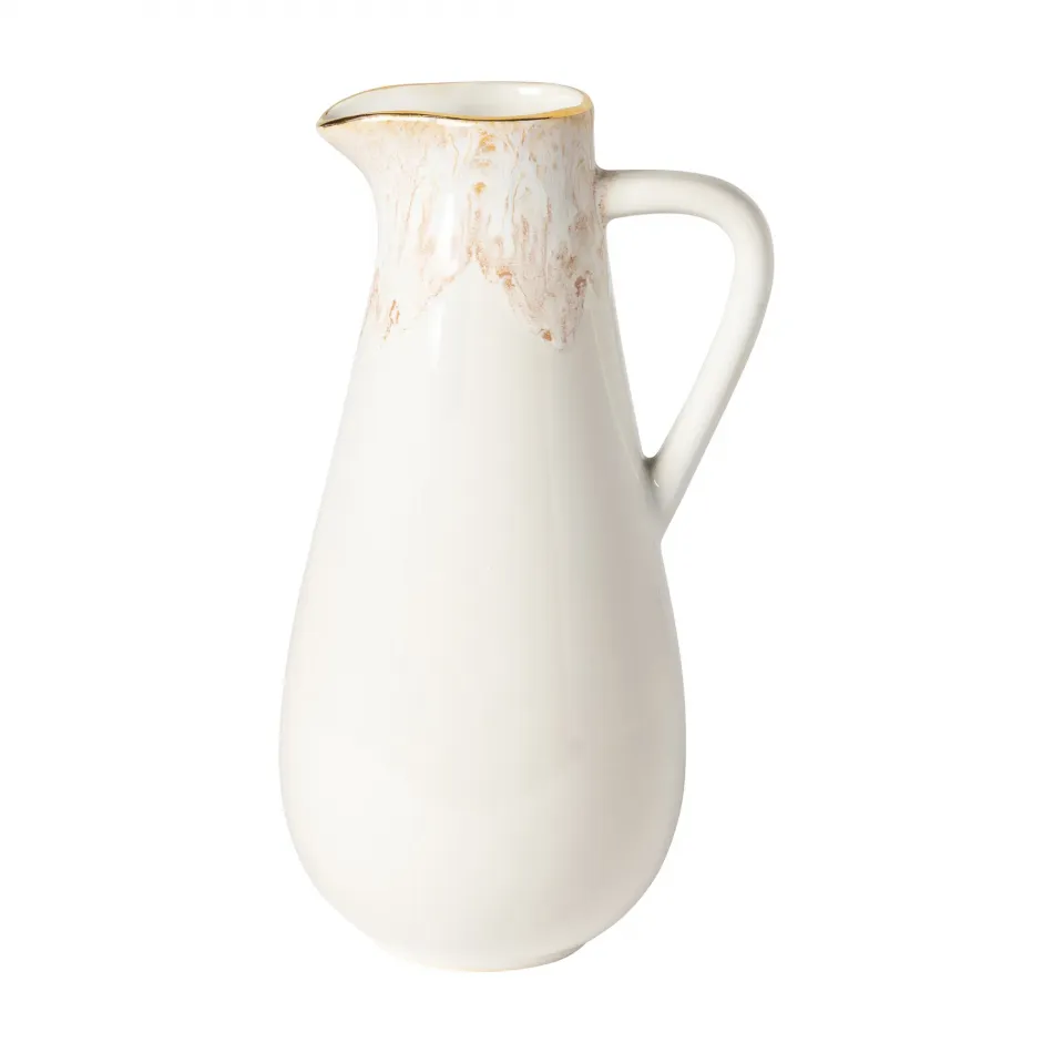 Taormina White & Gold Pitcher 6'' x 6'' H11'' | 56 Oz.