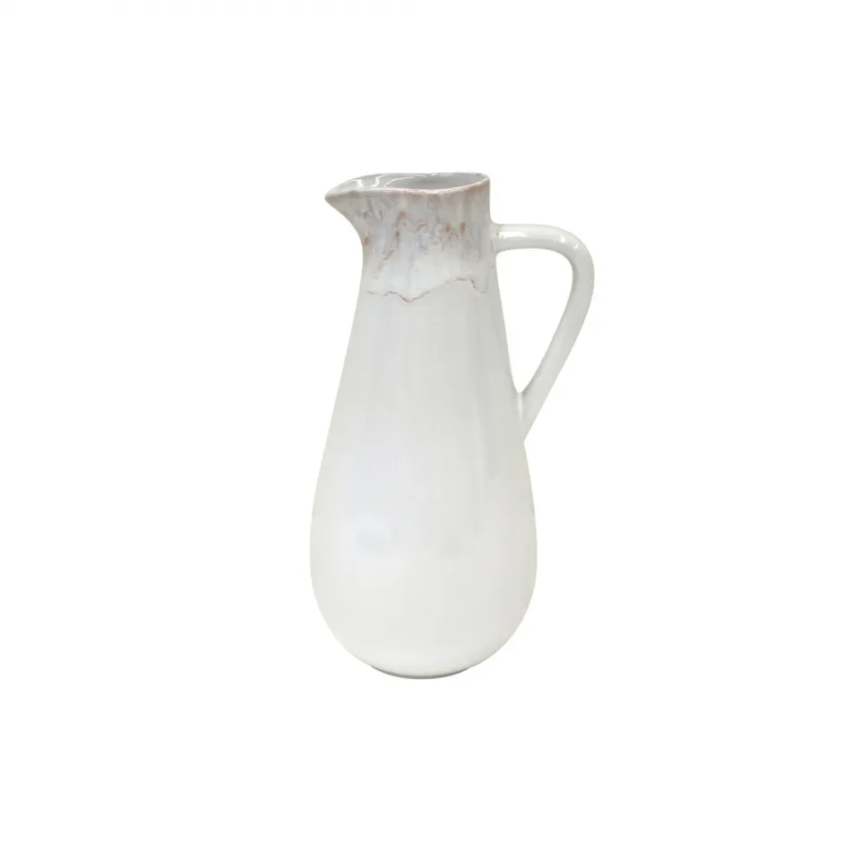 Taormina White Pitcher 6'' x 6'' H11'' | 56 Oz.