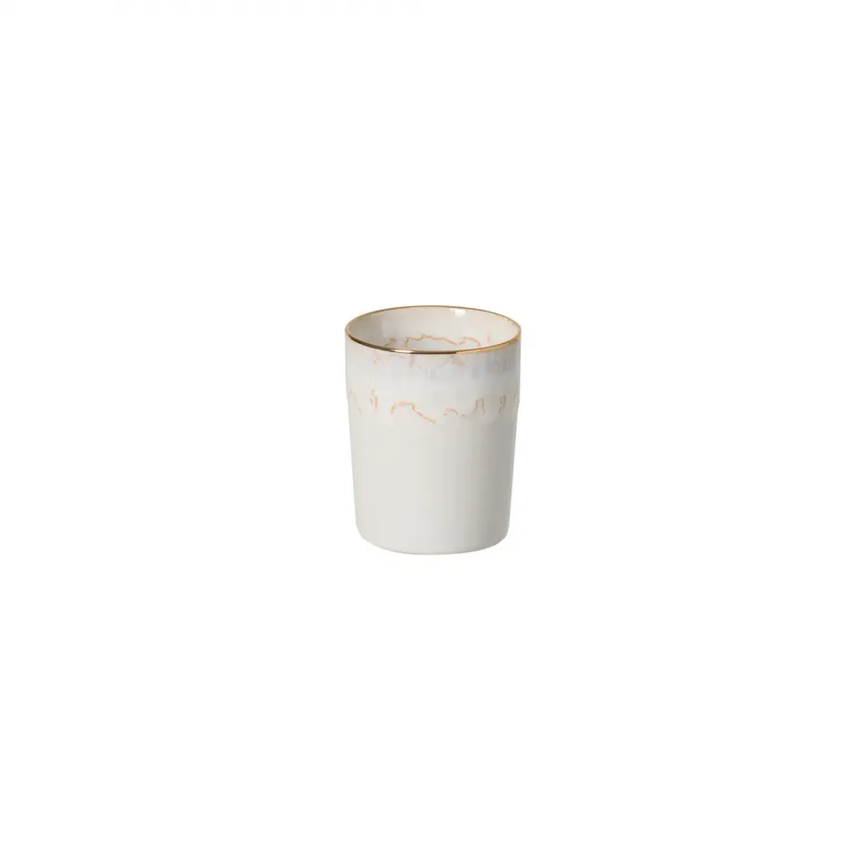 Taormina Bath White & Gold Tumbler D3'' H3.75'' | 8 Oz.