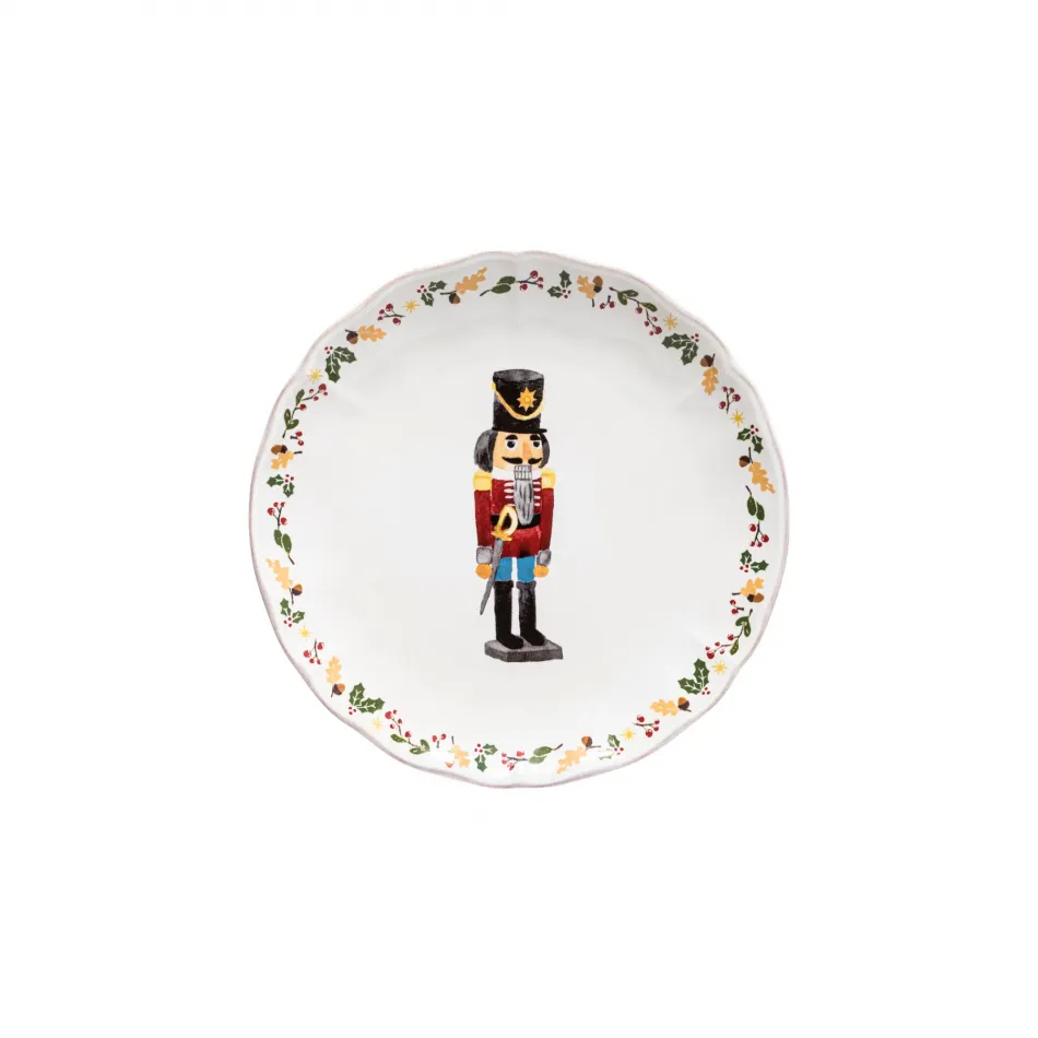 The Nutcracker White Salad Plate - Nutcracker D8.5'' H1''