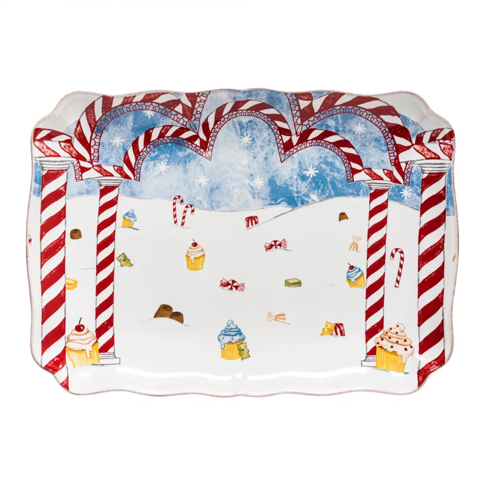 The Nutcracker White Rectangular Platter 14'' x 10'' H1.5''