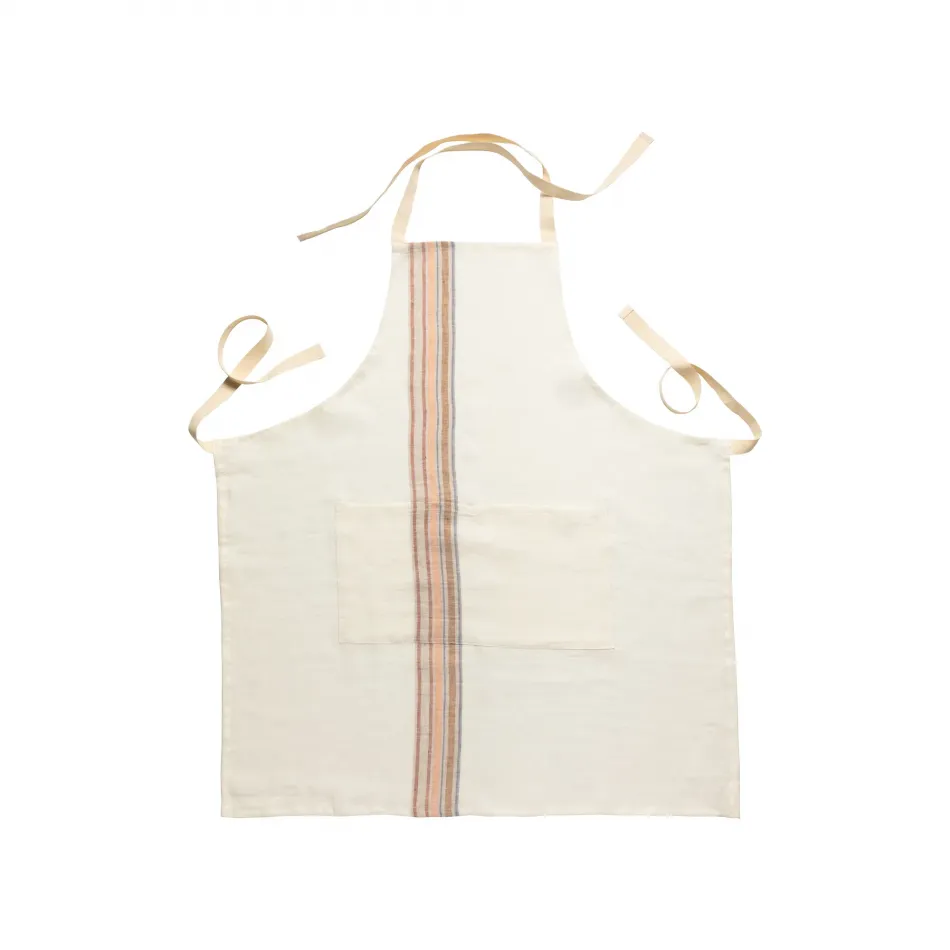 Carmela Caramel-Cream Kitchen Apron 30.75'' x 28''