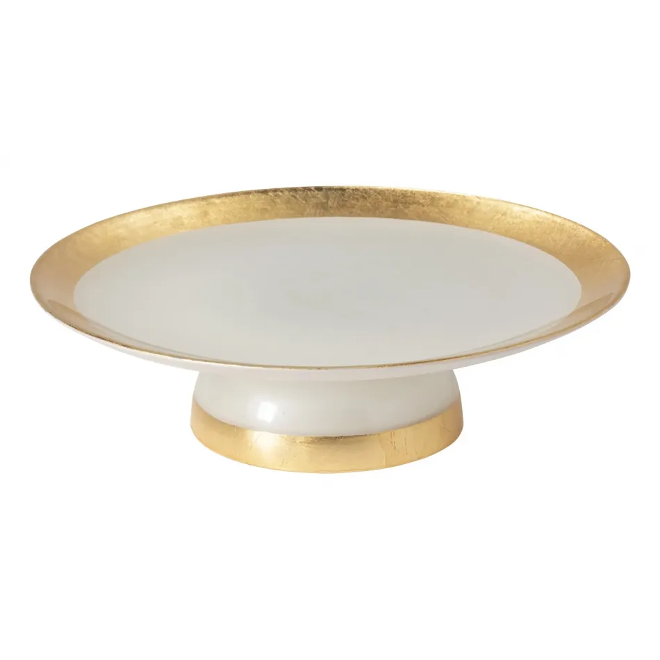 Camilla Gold Glass Band Footed Plate 33 Cm | 13''