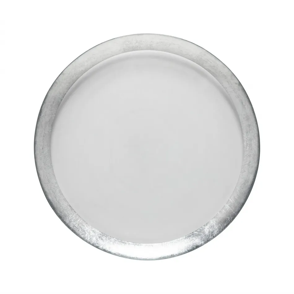 Camilla Silver Glass Band Charger Plate 34 Cm | 13''