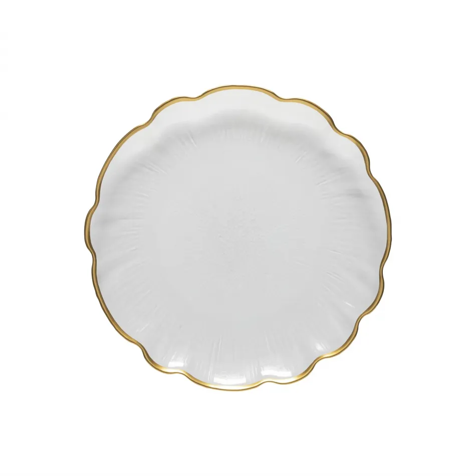 Francesca Gold Glass Rimmed Dinner Plate 28 Cm | 11''