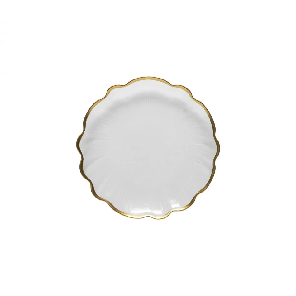 Francesca Gold Glass Rimmed Salad Plate 22 Cm | 8''