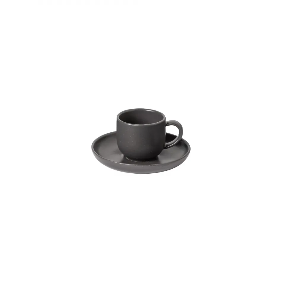 Pacifica Seed Grey Coffee Cup & Saucer 3.25'' X 2.25'' H2.25'' | 2 Oz. | D4.75''