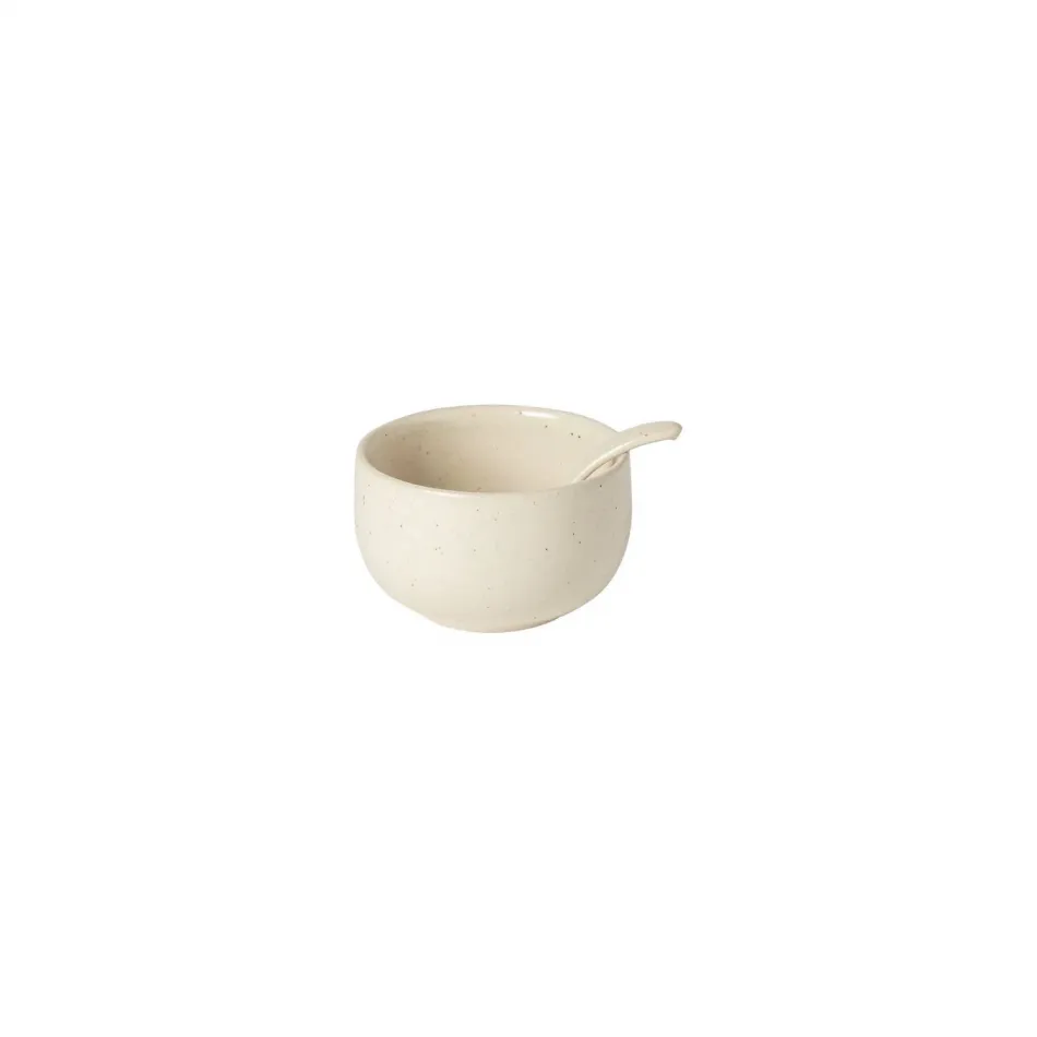 Pacifica Vanilla Sugar Bowl W/ Wood Lid D3.75'' H2.25'' | 7 Oz.