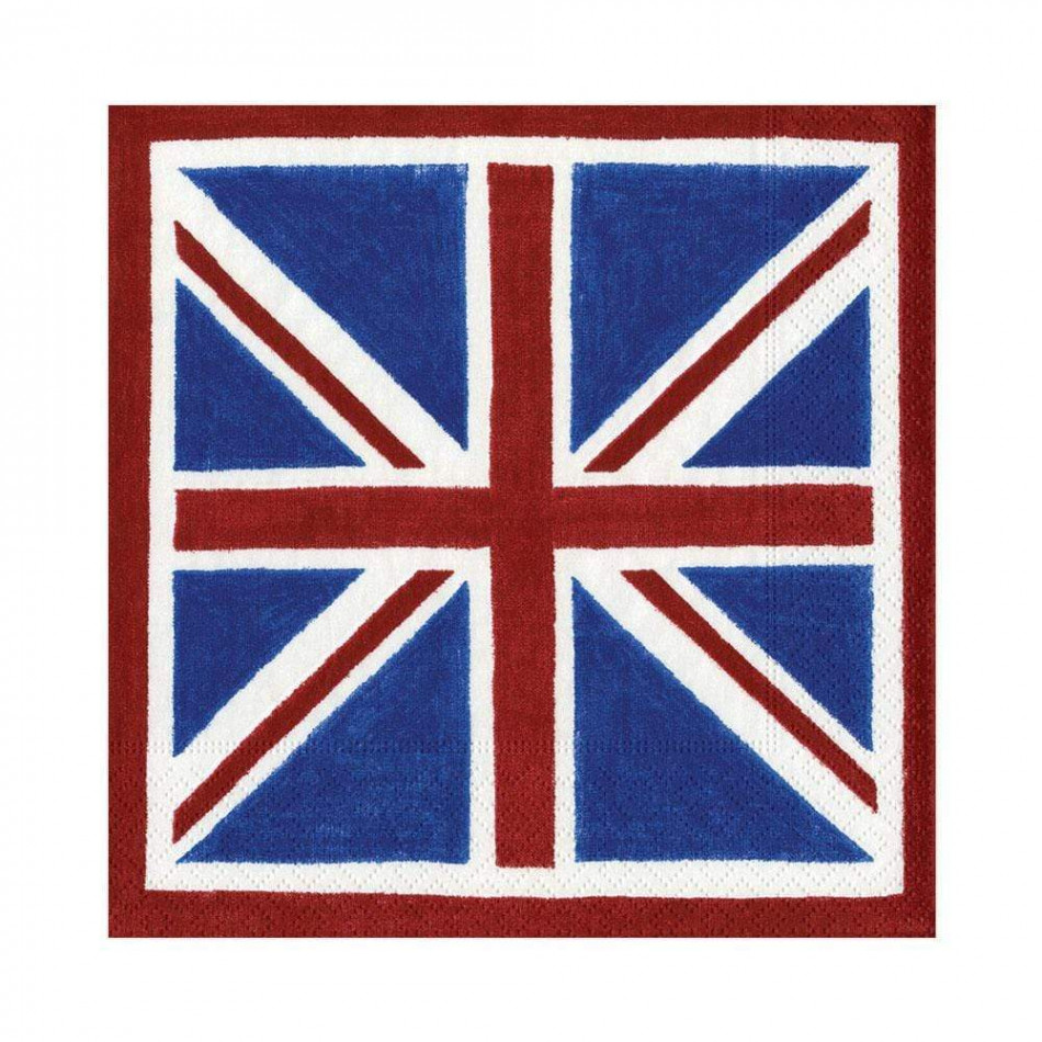 Union Jack Paper Luncheon Napkins, 20 Per Pack