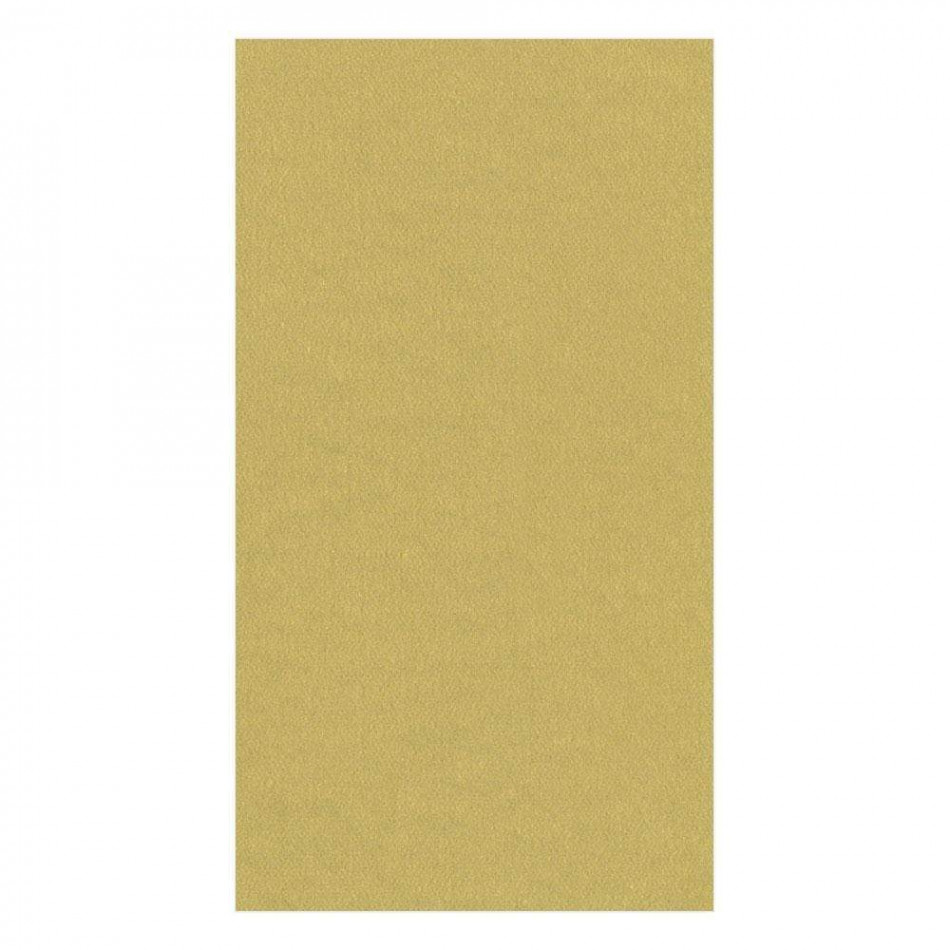 Paper Linen Solid Guest Towel/Buffet Napkins Gold, 12 Per Pack