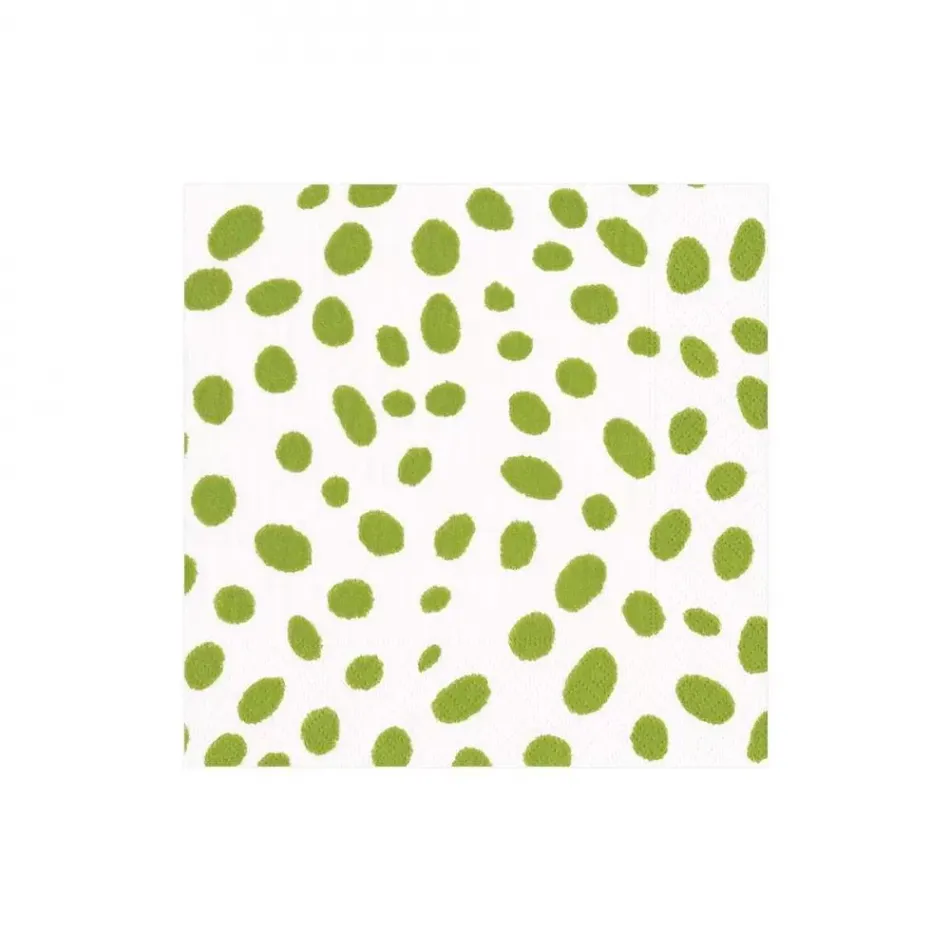 Spots Green Boxed Paper Cocktail Napkins, 40 Per Box