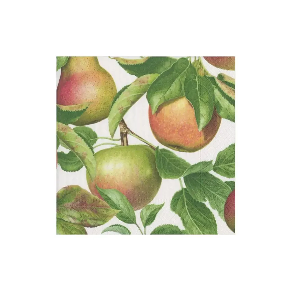 Apple Orchard Boxed Paper Cocktail Napkins, 40 Per Box