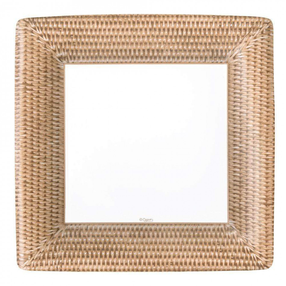 Rattan Paper Dinner Plates, 8 Per Pack