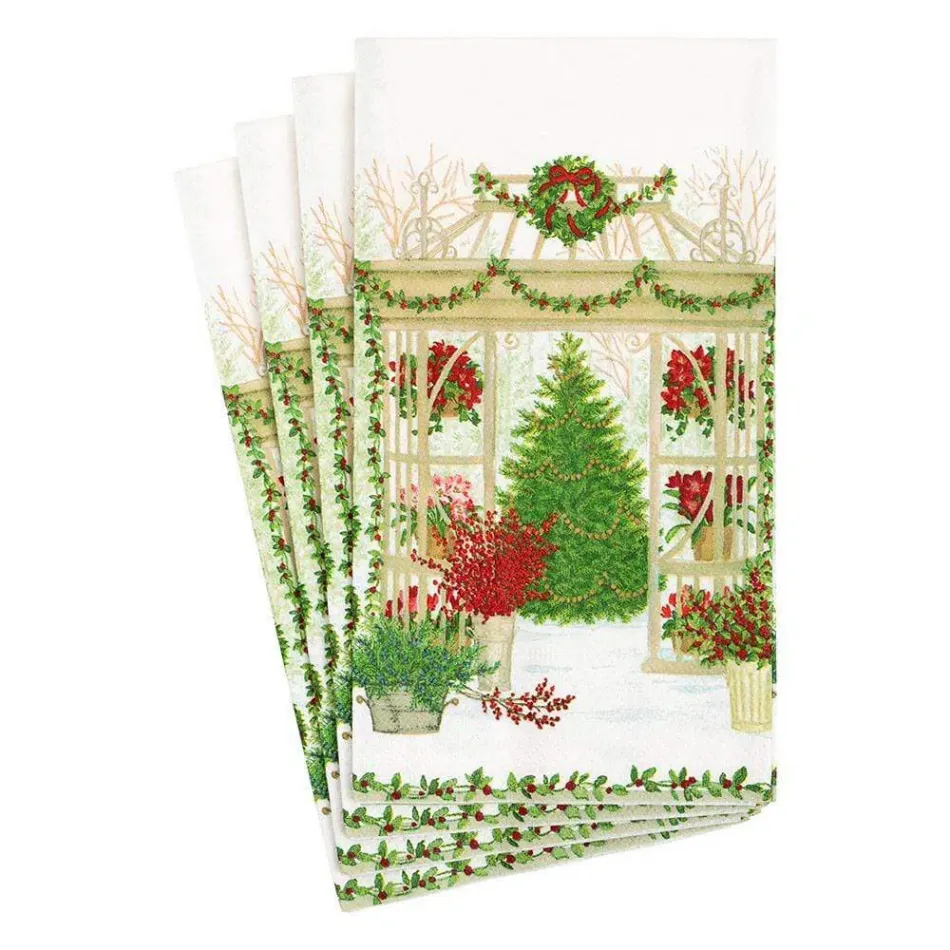 Winter Conservatory Paper Guest Towel/Buffet Napkins, 15 Per Pack