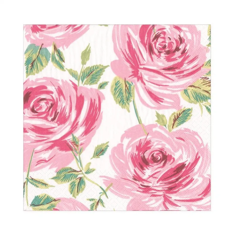 Bella Rosa Paper Luncheon Napkins in Pink, 20 Per Pack