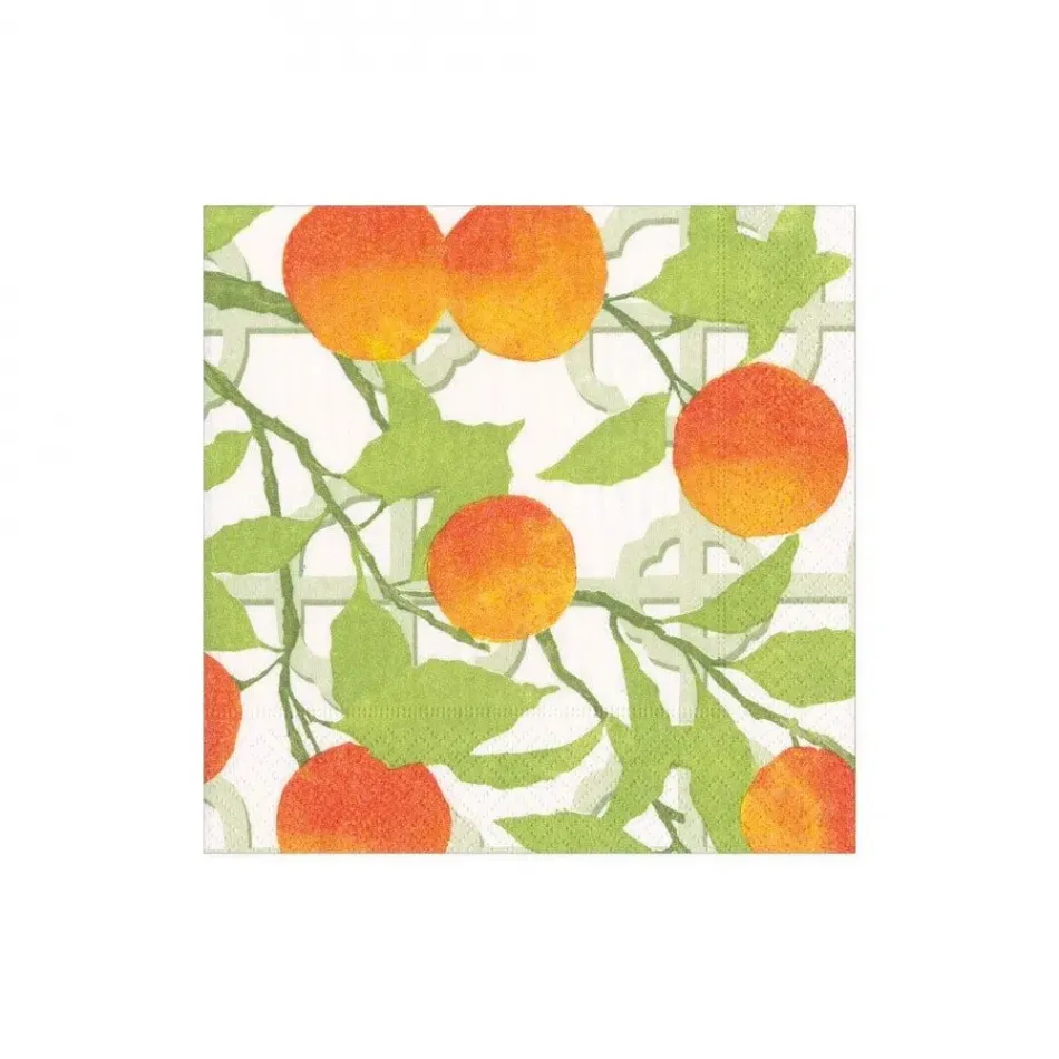 Orange Grove Boxed Paper Cocktail Napkins, 40 per Box