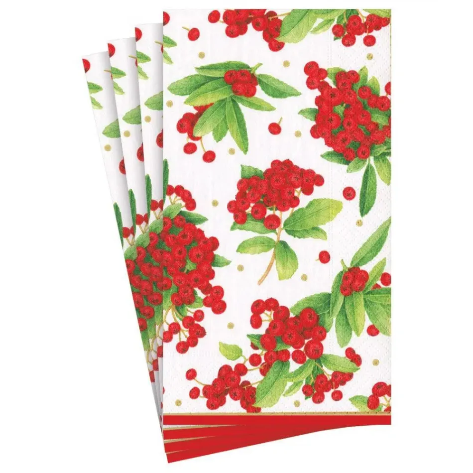 Christmas Berry Red Guest Towel