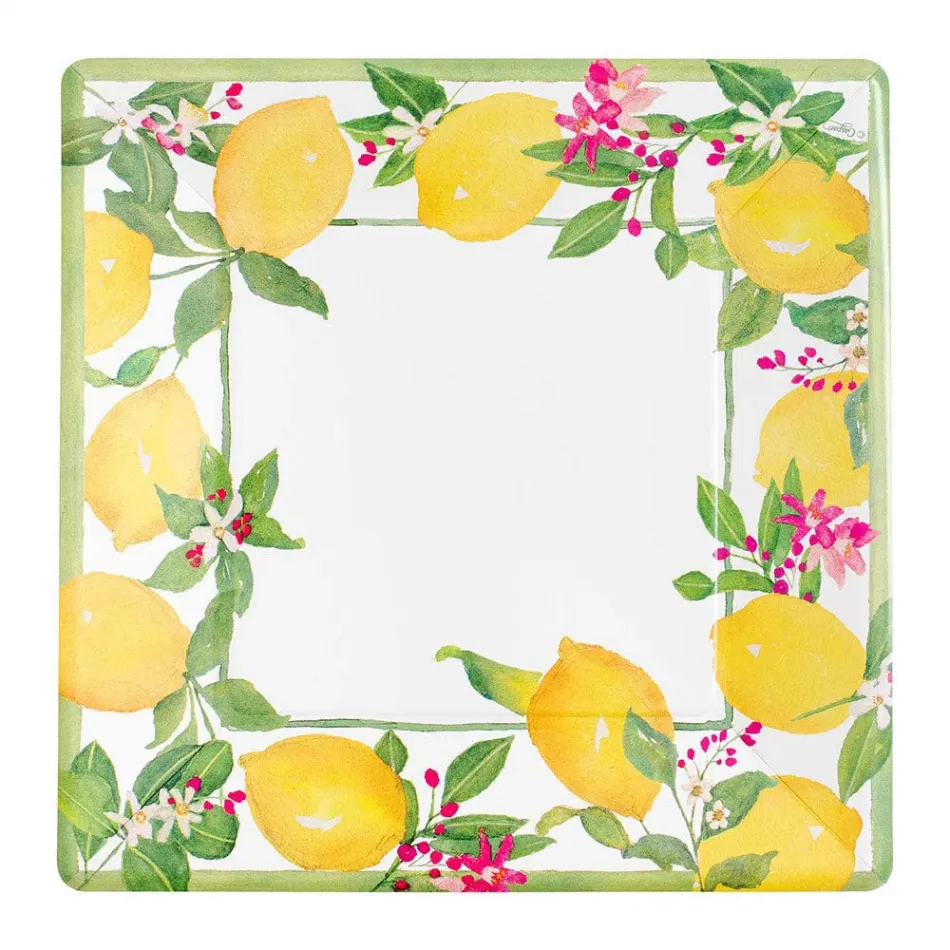 Limoncello Sq Dinner Paper Plates, 8 per Pack Square