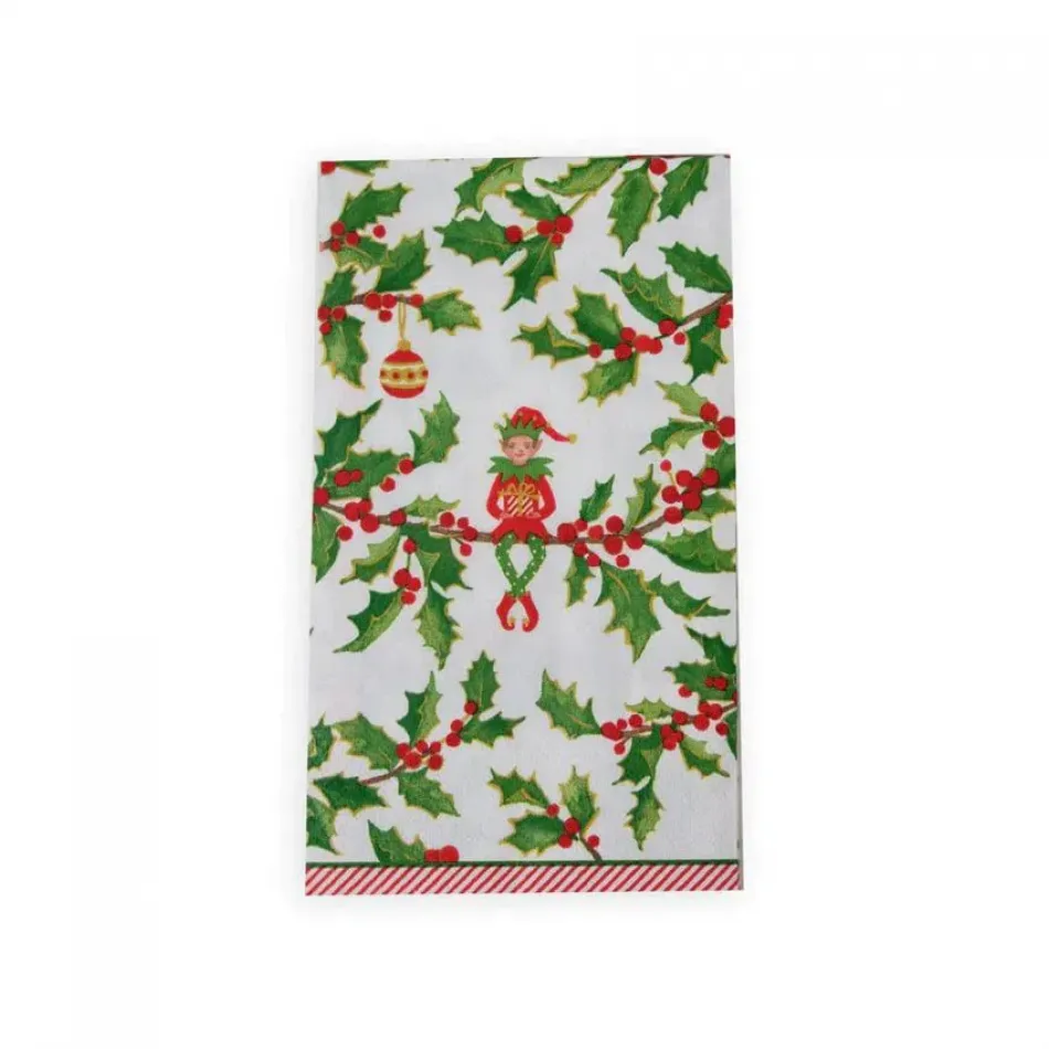 Jingle Elves Paper Guest Towel/Buffet Napkins, 15 per Pack
