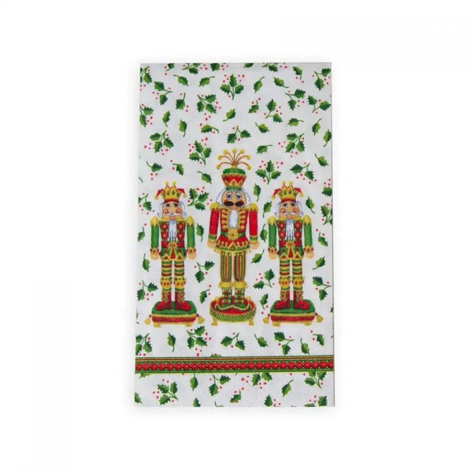 Nutcracker Christmas Paper Guest Towel/Buffet Napkins, 15 per Pack