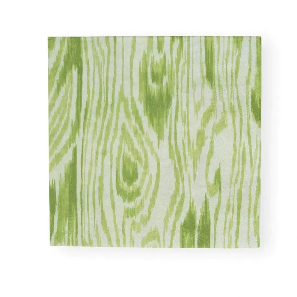 Woodgrain Moss Green Paper Luncheon Napkins, 20 per Pack