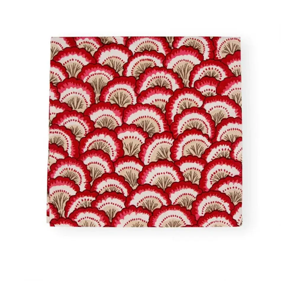 Pontchartrain Scallop Red Paper Luncheon Napkins, 20 per Pack