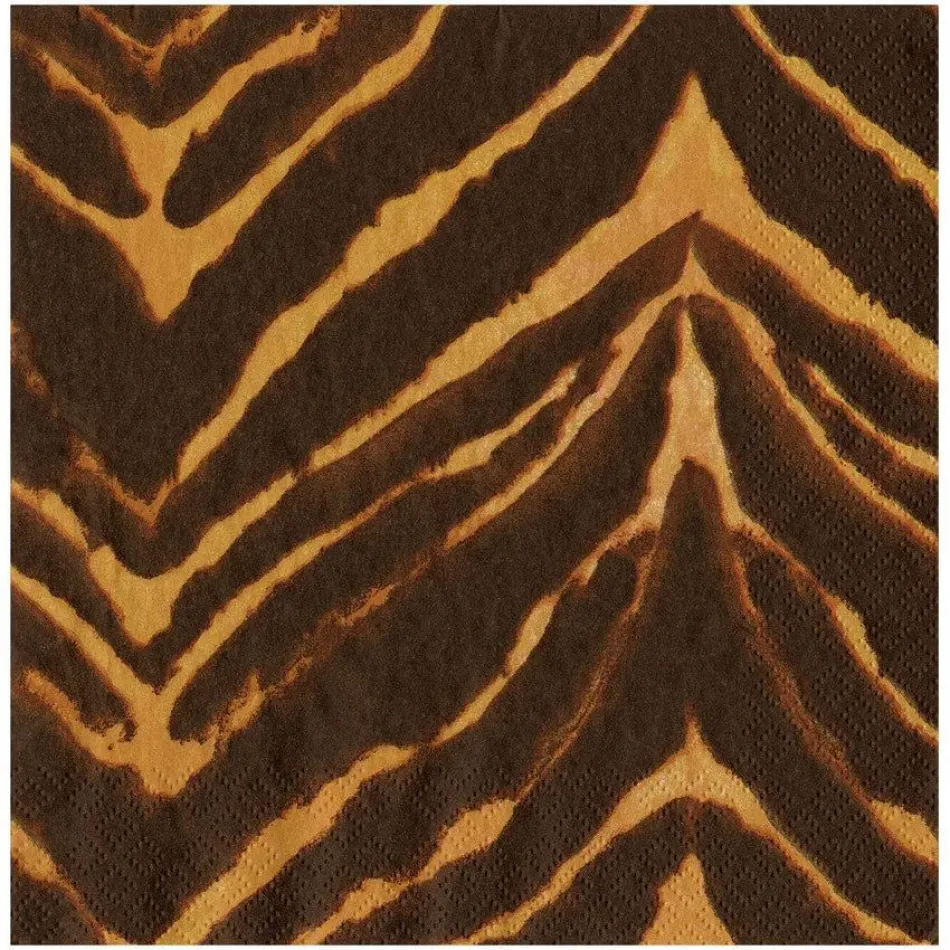 Go Wild Brown Paper Dinner Napkins, 20 per Pack