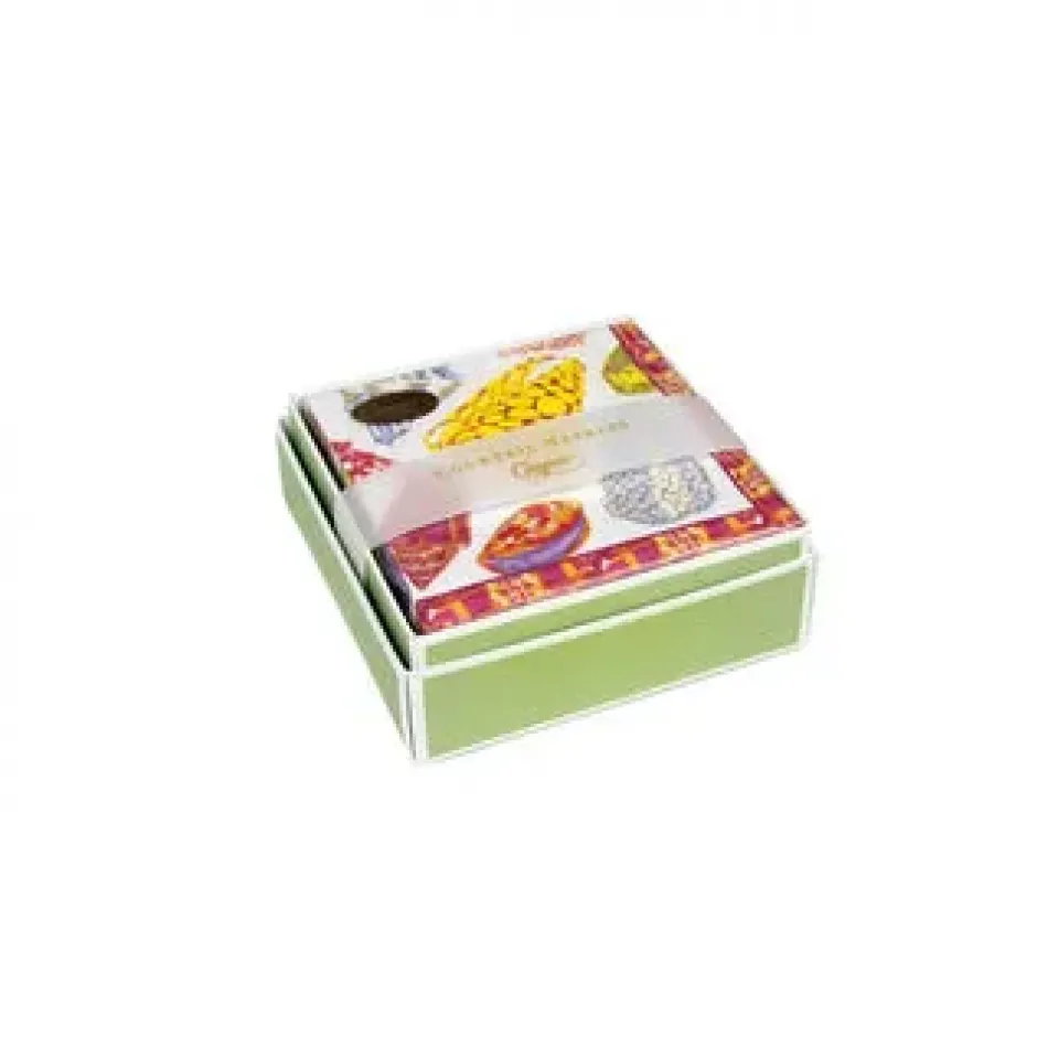 Coquillage Purple Boxed Cocktail Napkins - 40 Per Box