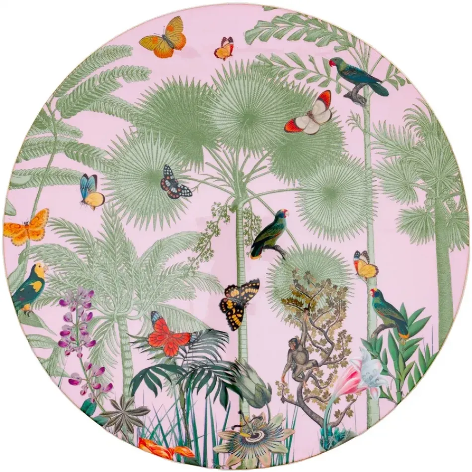 Paradise Garden Round Lacquer Placemat