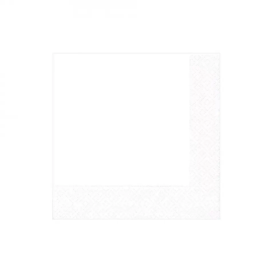 White Pearl Boxed Paper Cocktail Napkins, 40 Per Box