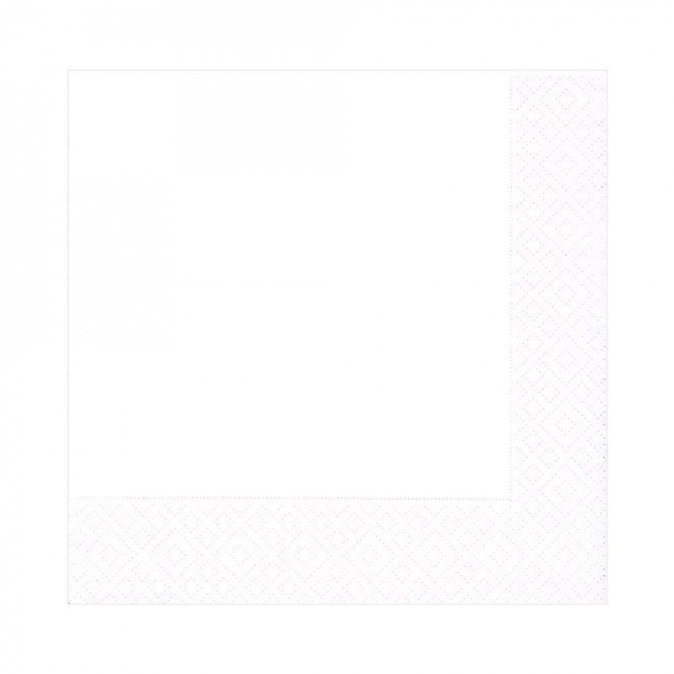 White Pearl Paper Luncheon Napkins, 20 Per Pack
