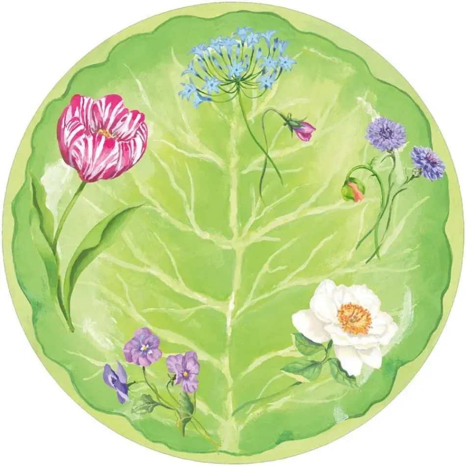 Floral Majolica Hardback Placemat