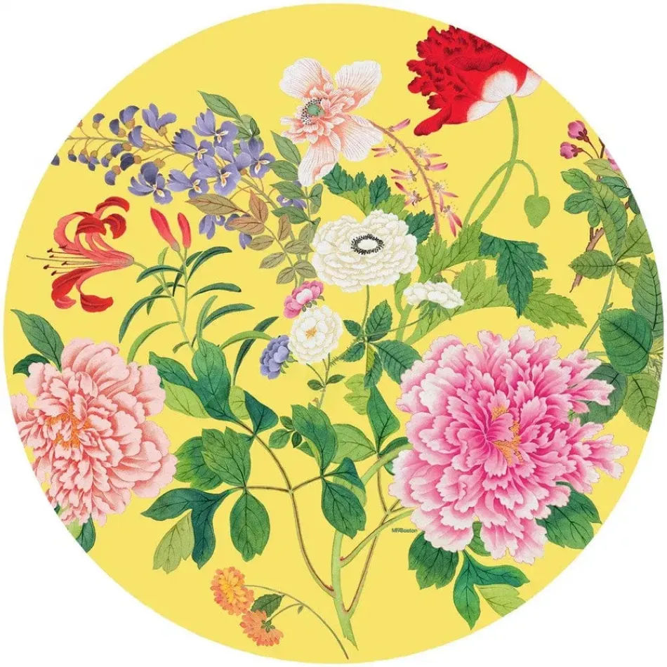 A Profusion Of Flowers Yellow Hardback Placemat