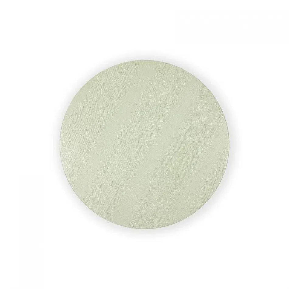 Moss Green Lizard Placemat Round Felt 14.5 Diam