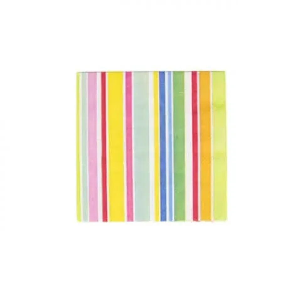 Cabana Stripe Bright Luncheon Napkins - 20 Per Package