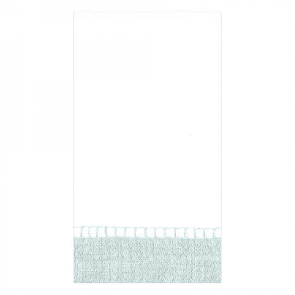 Linen Border Paper Guest Towel/Buffet Napkins Silver, 15 Per Pack