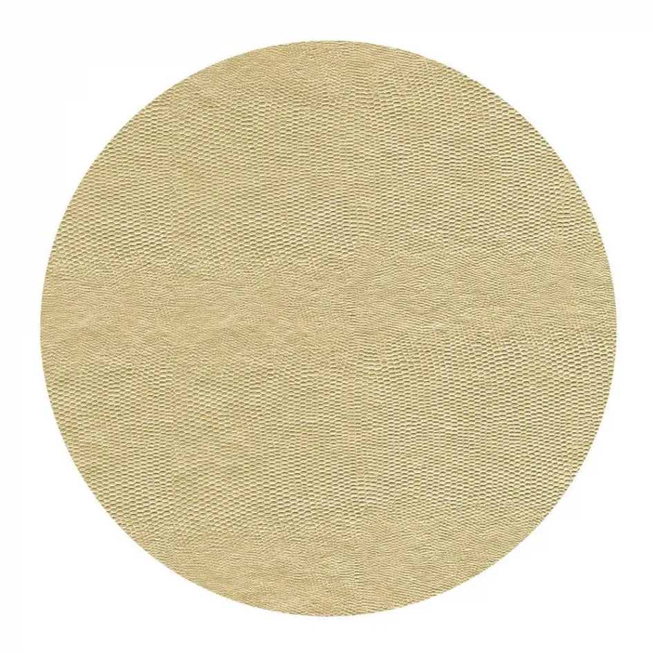 Platinum Lizard Felt-Backed Placemats, 14.5 in Rd