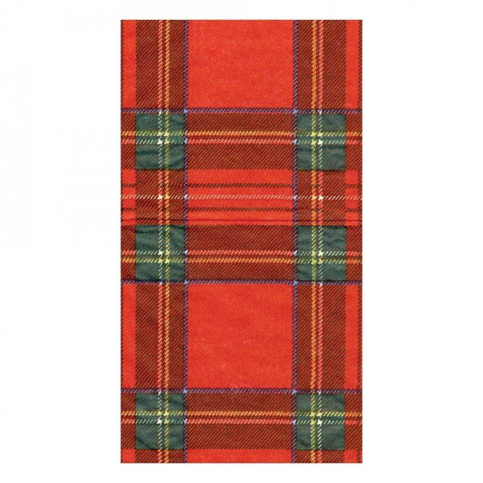 Royal Plaid Paper Guest Towel/Buffet Napkins, 15 Per Pack