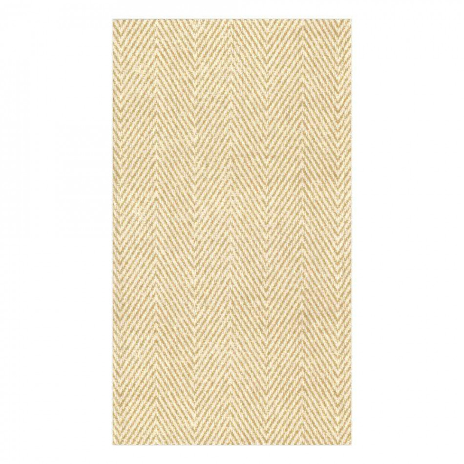 Natural Jute Paper Linen Guest Towel/Buffet Napkins, 12 Per Pack