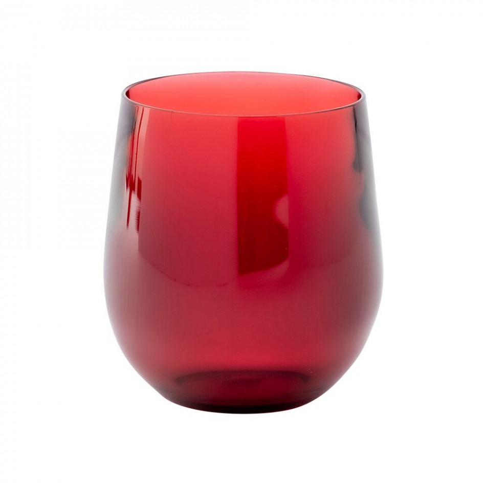 Acrylic 12 oz Tumbler Glass Cranberry