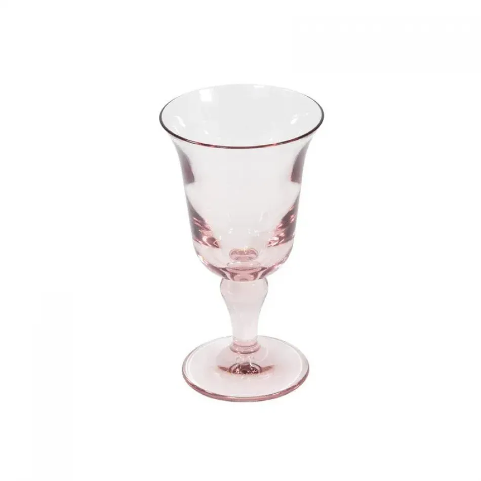 Acrylic Flared Water Glass Tall Light Rose