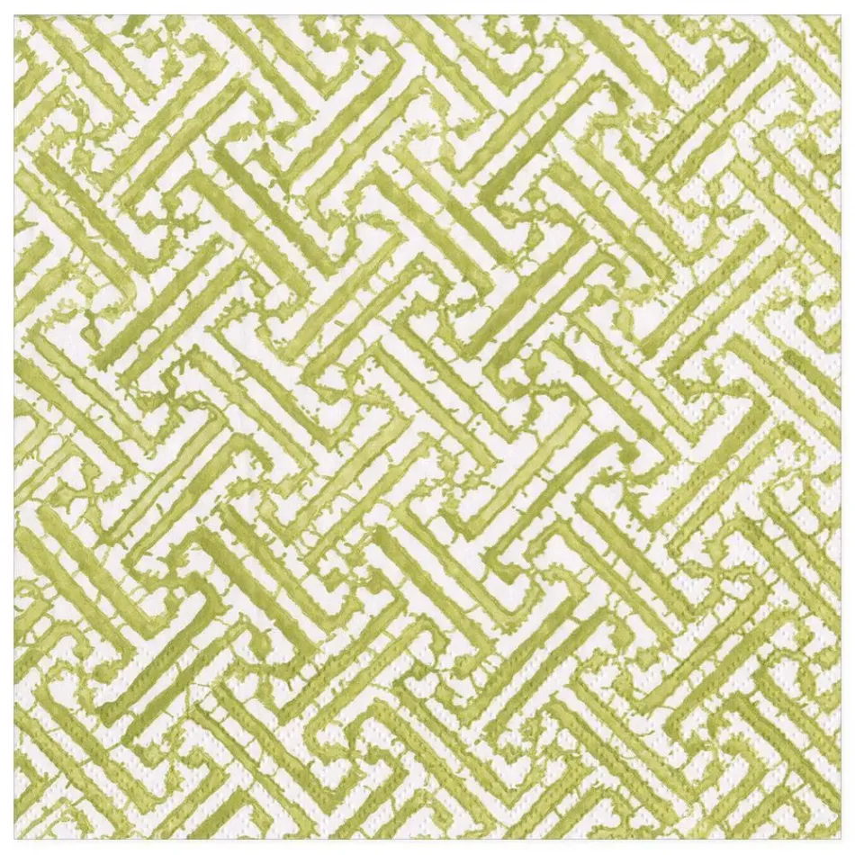 Fretwork Moss Green Napkin Dinner, 20 Per Package